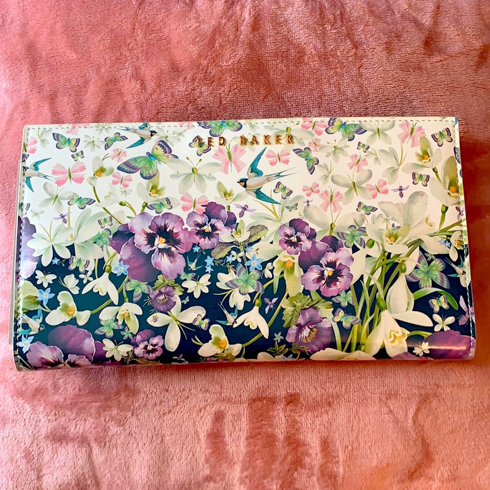 Ted Baker floral clutch, NWOT
